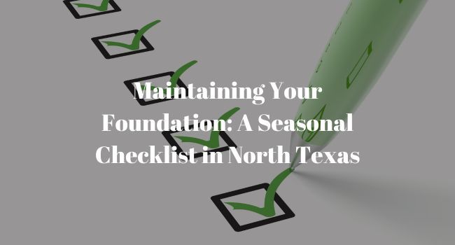 A Seasonal Checklist in North Texas