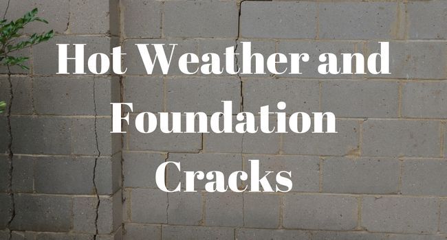 large crack in homes foundation