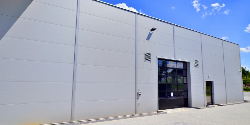 Commercial warehouse building.