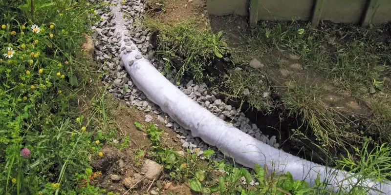 French drain line.